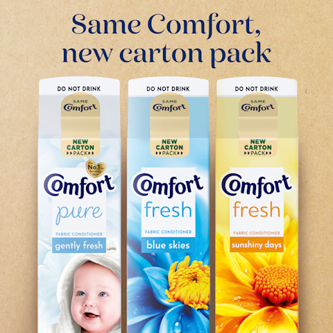 Same Comfort, new carton pack
