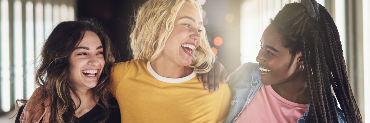 Female Friends laughing together